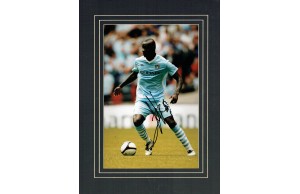 Mario Balotelli Signed Manchester City Photograph