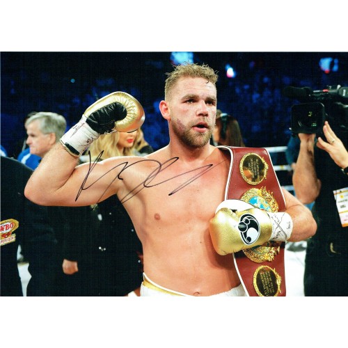 Billy Joe Saunders Signed 8x12 Boxing Photograph