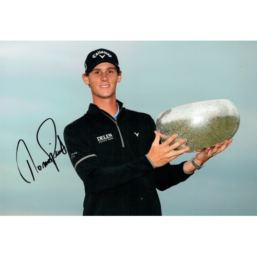 Thomas Pieters Signed 8x12 Made In Denmark 2016 Winning Golf Photograph