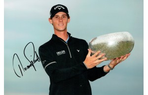 Thomas Pieters Signed 8x12 Made In Denmark 2016 Winning Golf Photograph