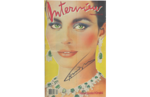 Andy Warhol (1928-1987) Autograph Signed 17x11 Inch Issue of Interview Magazine