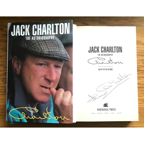 Jack Charlton Signed THE AUTOBIOGRAPHY Hardback Book