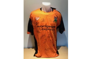 BARNET Squad Signed By 17 Players From 2009/10 Season Home Shirt For NADS CHARITY