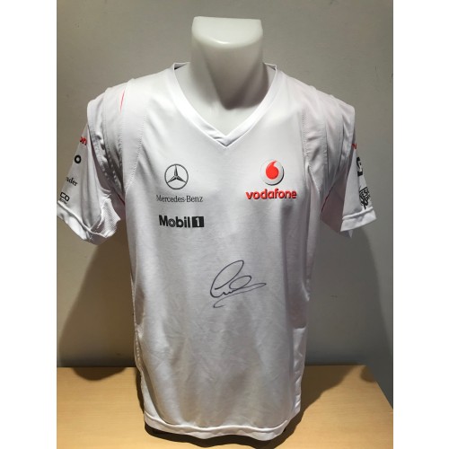 Lewis Hamilton Signed Vodaphone McLaren Mercedes Shirt