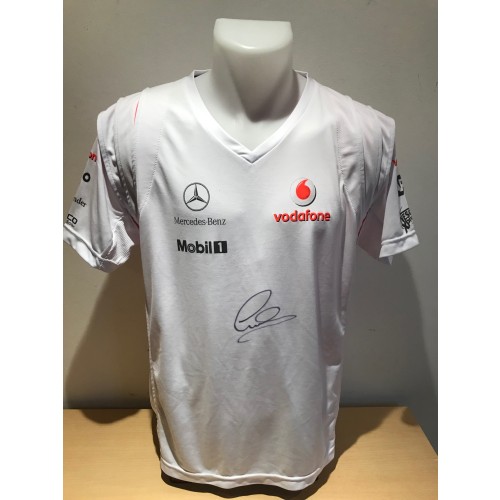 Lewis Hamilton Signed Vodaphone McLaren Mercedes Shirt 