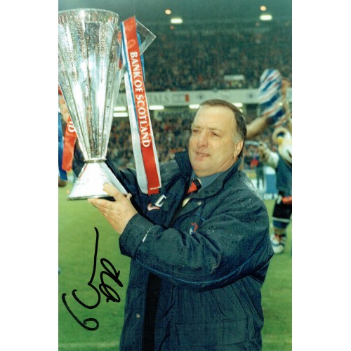 Dick Advocaat Rangers Signed 12 x 8 Inch Photograph