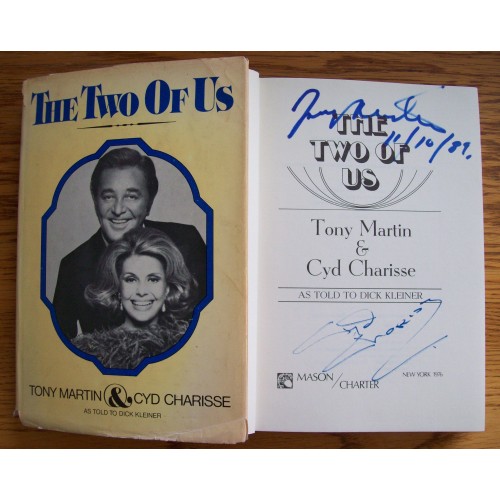 Tony Martin & Cyd Charisse Signed THE TWO OF US Hardback Book