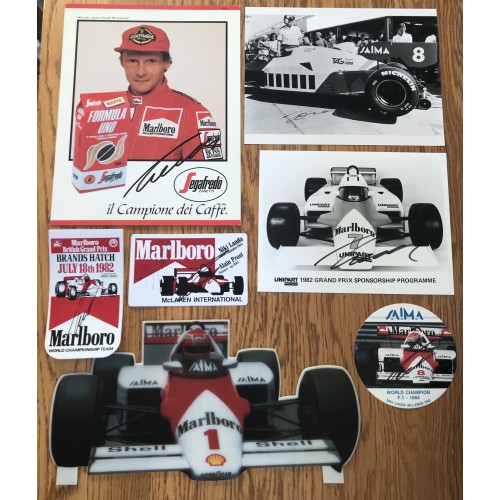 Niki Lauda (1949-2019) Niki Lauda Very Rare Multi Signed F1 Memorabilia 