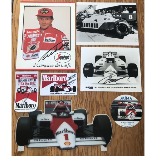 Niki Lauda (1949-2019) Niki Lauda Very Rare Multi Signed F1 Memorabilia