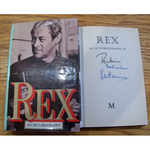 Rex Harrison Signed 'REX' AN AUTOBIOGRAPHY 1974 1st Edition Hardback Book