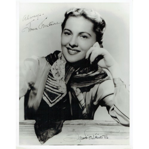 Joan Fontaine Signed 8x10 Promotional Photograph