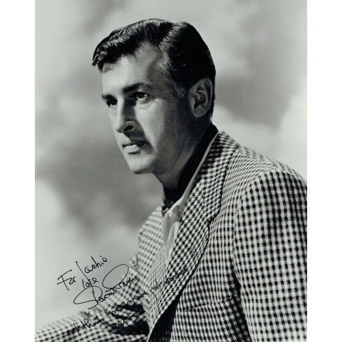 Stewart Granger Signed And Lovely Added Words 8x10 Film Photograph