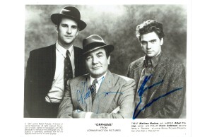 Albert Finney & Matthew Modine Dual Signed ORPHANS Film 10 x 8 Photograph