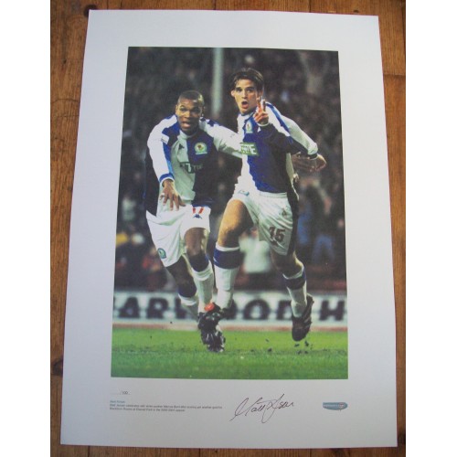 Matt Jansen Signed Blackburn Ltd Ed No 50/100 Print