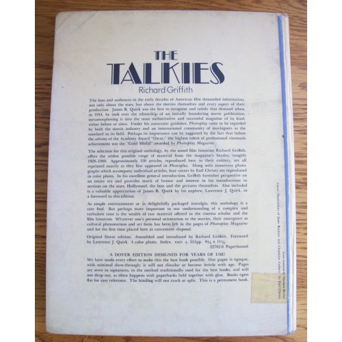 Claudette Colbert Signed 'THE TALKIES' 1971 Hardback Book
