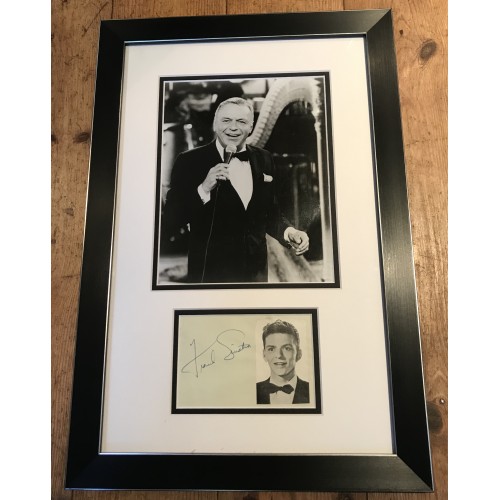 Frank Sinatra Signed Album Page Mounted & Framed Display