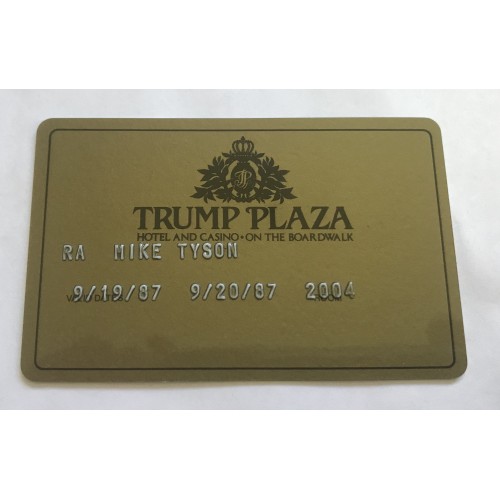 Mike Tyson Owned Trump Plaza VIP High Roller Lounge Card 