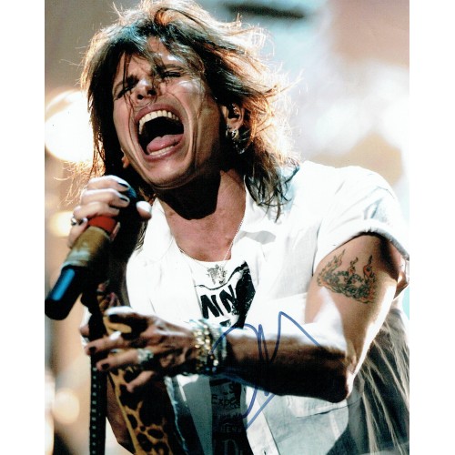 Aerosmith - Steve Tyler Signed In Concert 8x10 Photograph 