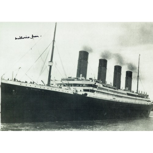 Millvina Dean Signed Titanic 16x12 Photograph