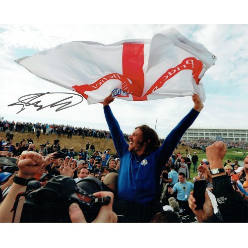 Tommy Fleetwood Signed 2018 Ryder Cup Golf 8x10 Photograph