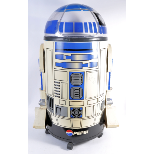 R2-D2 Star Wars Pepsi Drinks Cooler Signed by Kenny Baker 