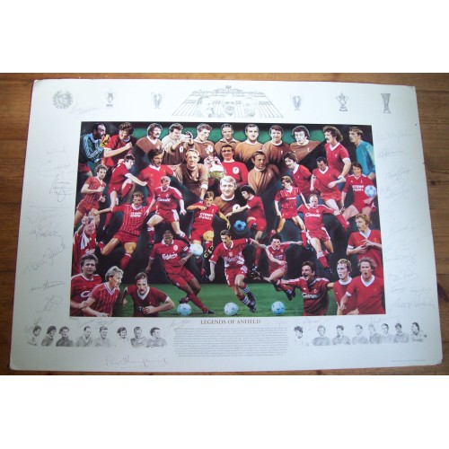 Liverpool Signed 'Legends Of Anfield' Limited Edition Print 624/2000