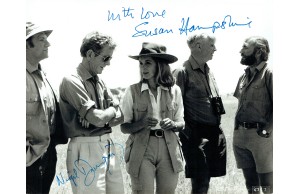Susan Hampshire & Nigel Davenport LIVING FREE Film Signed 10 x 8 Photograph  