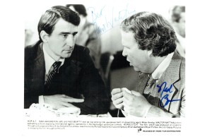 Ned Beatty & Sam Waterston Dual Signed HOPSCOTCH Film Autographed 10 x 8 Photograph  