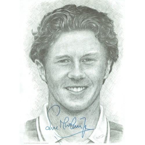 Steve McManaman Signed 12 x 16 Jonathan Wood Print