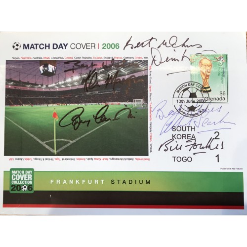 Denis Law, Bobby Charlton, Bill Foulkes, Albert Scanlon & Kenny Morgans Signed Match Day Cover 2006