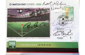 Denis Law, Bobby Charlton, Bill Foulkes, Albert Scanlon & Kenny Morgans Signed Match Day Cover 2006
