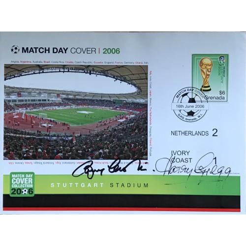 Bobby Charlton & Harry Gregg Signed England World Cup 2006 Signed Match Day Cover 2006