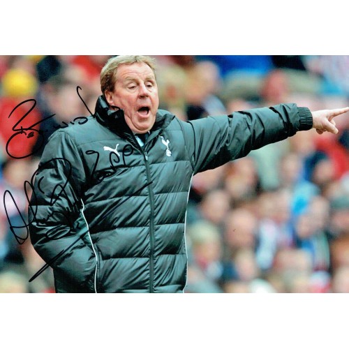 Harry Redknapp Signed Spurs 12x8 inch Football Photograph