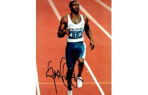 Linford Christie Olympic Champion Signed 8x10 Photograph