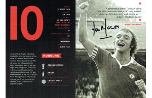 Lou Macari Signed Official Manchester Utd 8x6 Promo Card