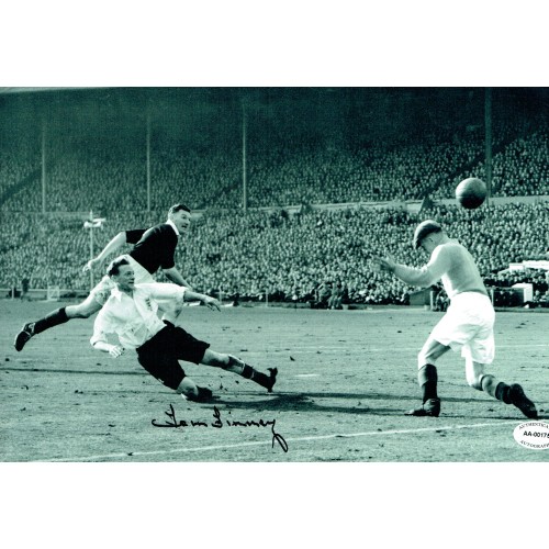 Tom Finney England Signed 12 x 8 inch Football Photograph