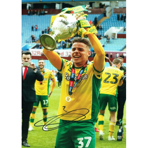 Max Aarons Signed Norwich City 8x12 Football Photograph