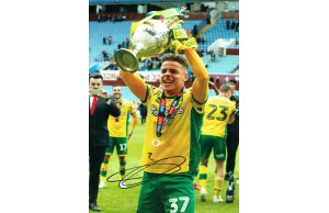 Max Aarons Signed Norwich City 8x12 Football Photograph