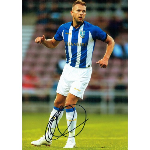 Jordan Rhodes Signed Blackburn Rovers 8x 12 Inch Football Photograph