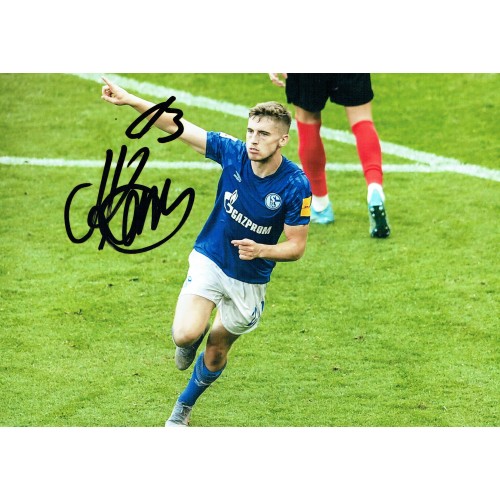 Jonjoe Kenny Signed Schalke German Bundesliga 8x 12 Inch Football Photograph