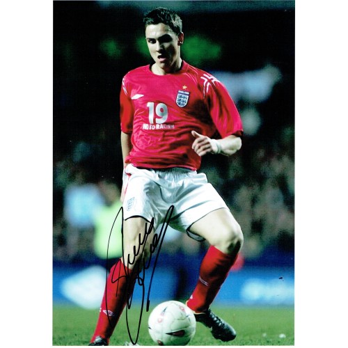 Stuart Downing Signed England 8x12 Inch Football Photo Print