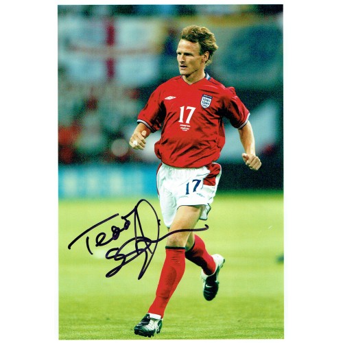 Teddy Sheringham Signed 8x10 England Photograph