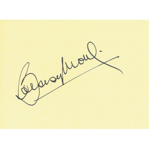 Bobby Moore Signed Autograph Album Page By England & West Ham Legend