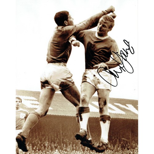 Alex Young Everton Signed 10 x 8 inch Football Photograph