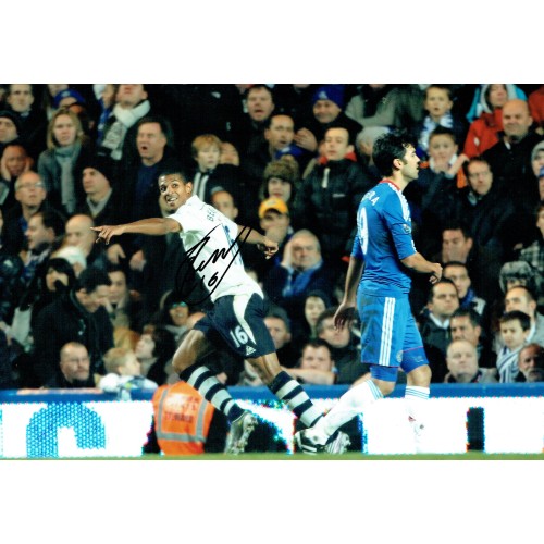 Jermaine Beckford Everton Signed 12 x 8 inch Football Photograph