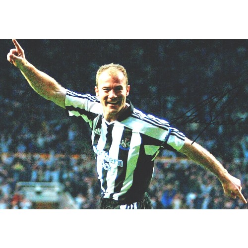 Alan Shearer Signed Newcastle 12 x 8 inch Football Photo