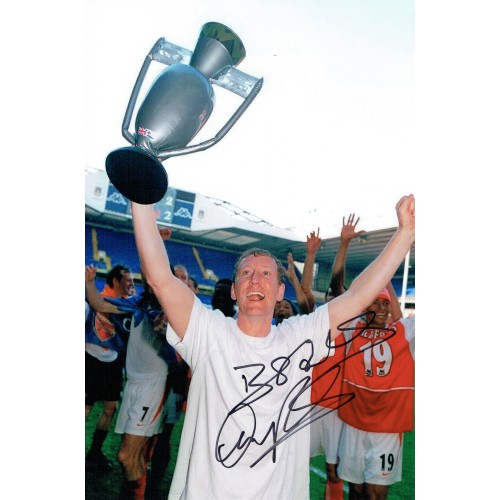 Ray Parlour Signed Arsenal 12 x 8 inch Football Trophy Photograph