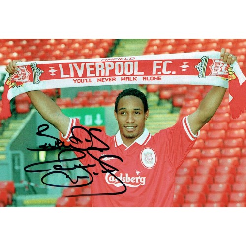 Paul Ince Signed 12 x 8 inch Liverpool Football Photograph