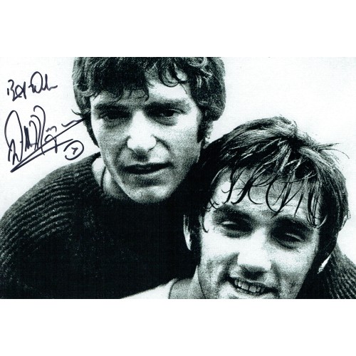 Willie Morgan Signed 12 x 8 inch George Best Football Photograph
