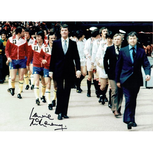 Lawrie McMenemy Signed Southampton 1976 FA Cup 16 x 12 inch Photograph